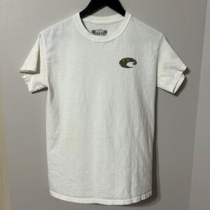 White/camo Costa T-shirt. Size small